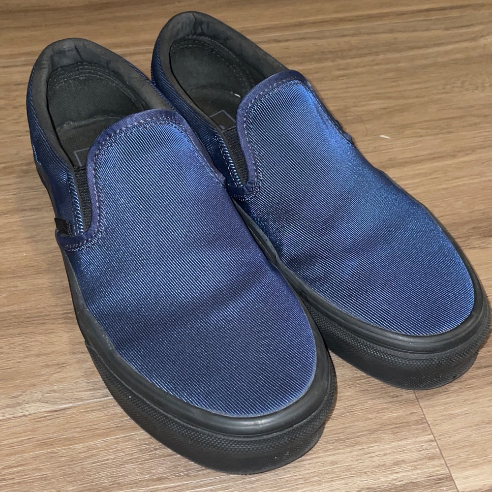 Vans Metallic Twill Slip-On Sneakers